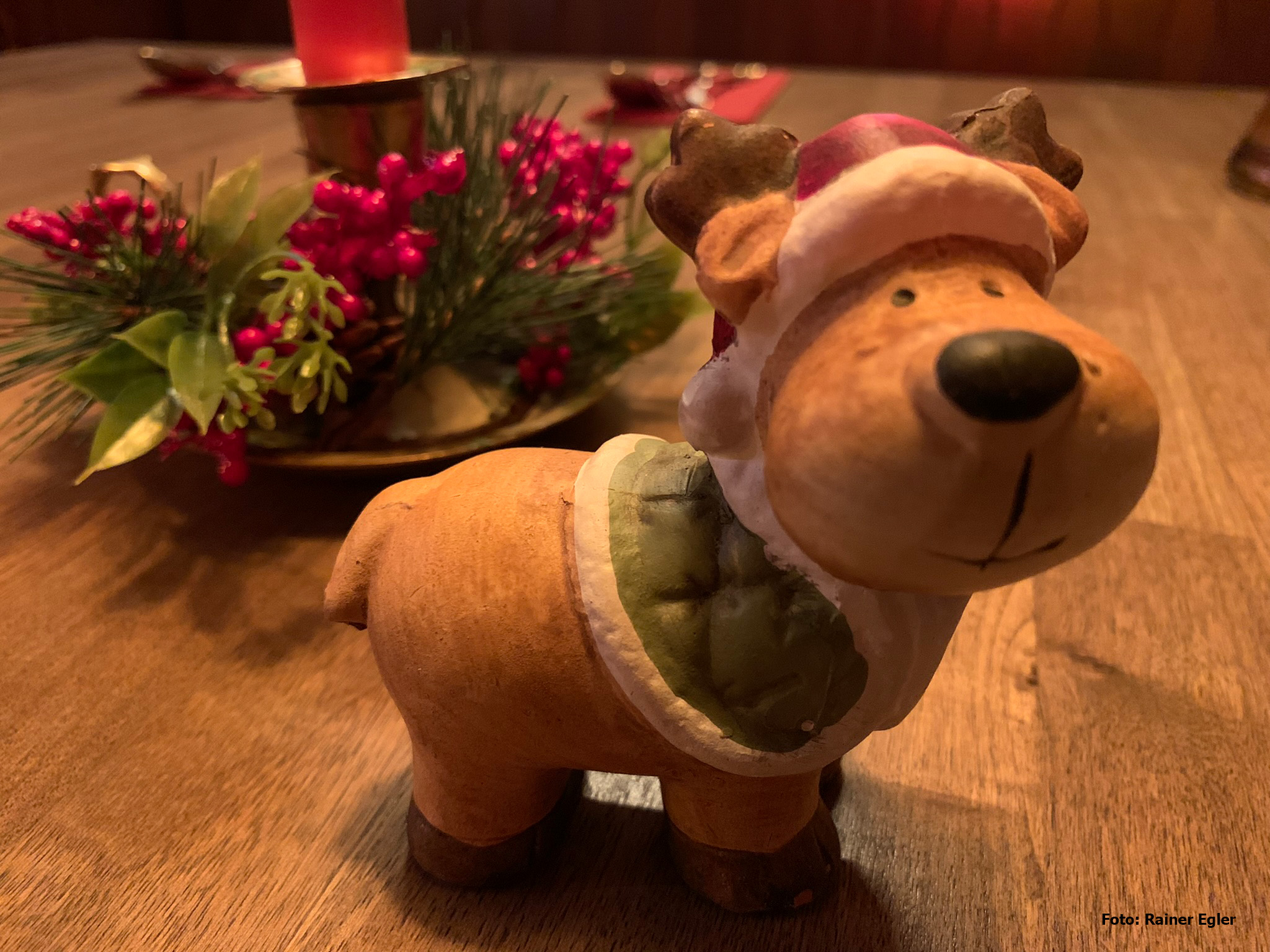 Weihnachtliche Kuh