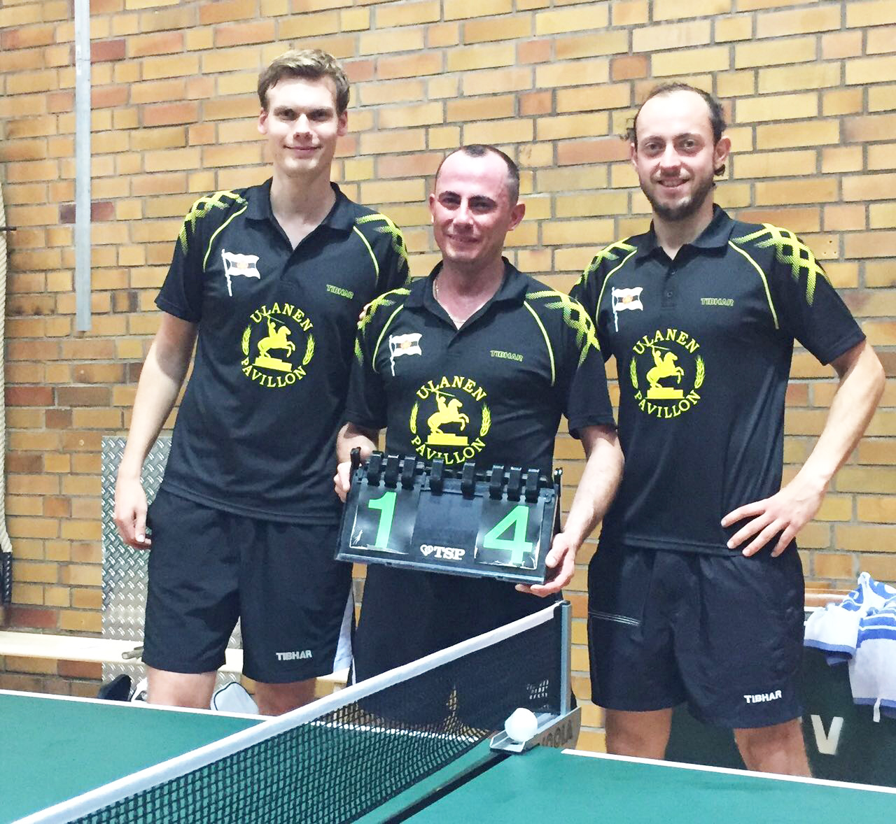 Ergfolgreich im Pokalwettbewerb: Kretschi, Charly, Tom