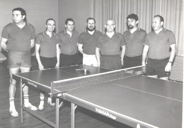 Gründermannschaft aus der Saison 1981/82 (W. Brose, P. Thommes, D. Hesselbach, H. Ochs, H. Mittelstaedt (†), M. Müller, O. Skär)