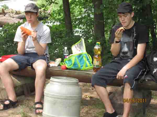Pause nach 2 Stunden paddeln